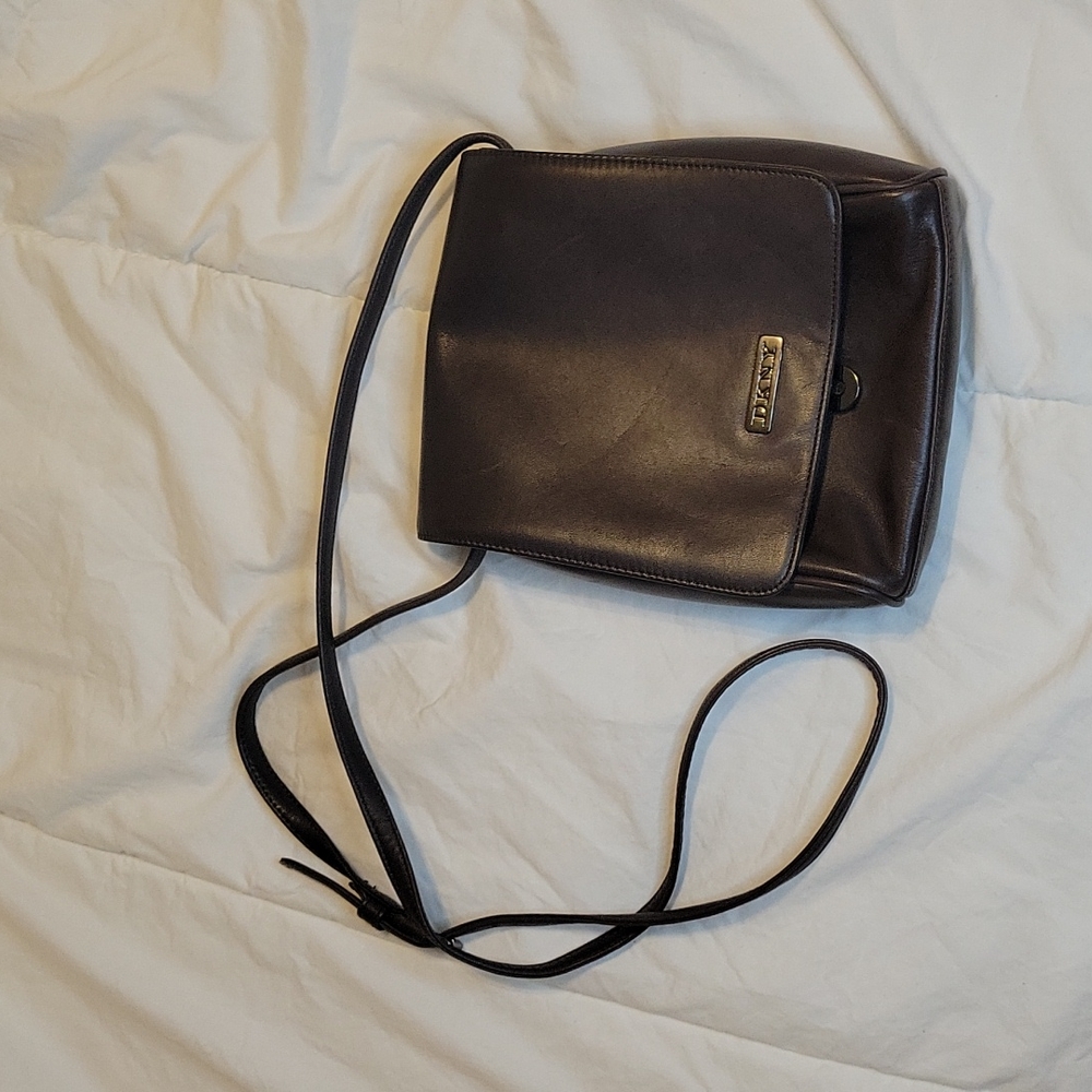 DNKY leather cross body bag